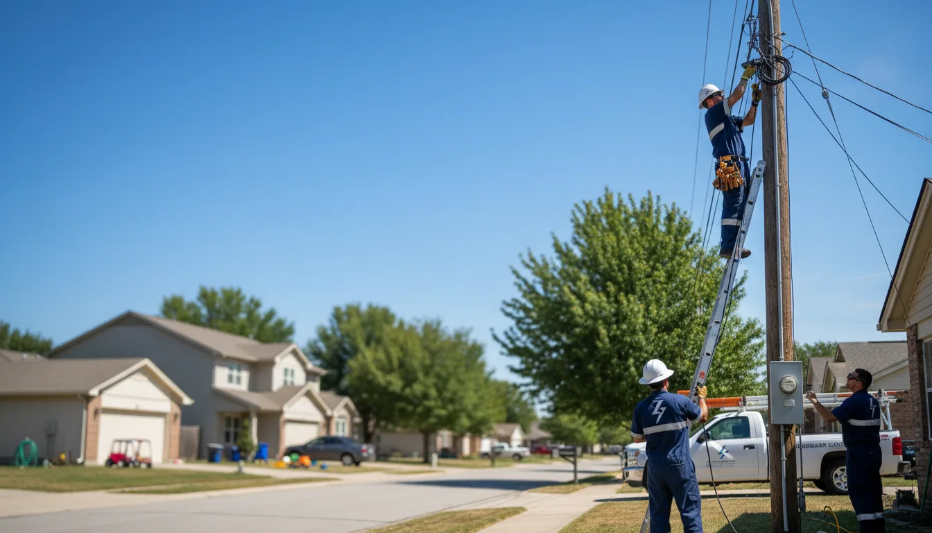 Residential electrician providing installation services in Harpers Ferry, IA